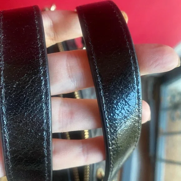 Kate Spade small Georgina GoldCoast satchel crossbody quilted shimmer/black NWOT - Picture 8 of 13